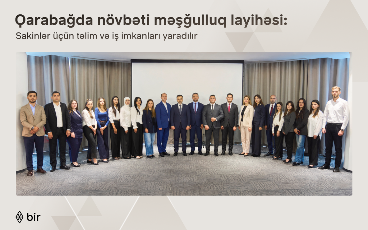 Bir ekosistemi Qarabağ sakinləri üçün yeni məşğulluq layihəsinə start verib